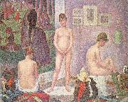 Les Poseuses Georges Seurat